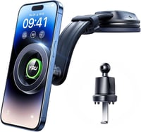 YRU MagSafe Autós Telefontartó Mágnes, Szellőzőrácsra és Műszerfalra, iPhone Android 1