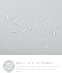 YSAGi Bőr Egérpad 100x50cm Ezüstszürke Asztali Szőnyeg Irodához 4
