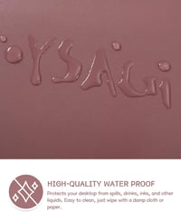YSAGi Bőr Egérpad 100x50cm Sötét Rózsaszín Irodai Asztalpad 4