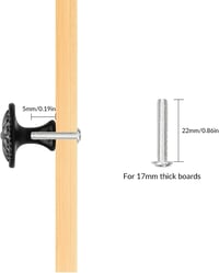 YSDMY 12 darabos kerek bútor fogantyú 30mm virágmintás fekete csavarral 4