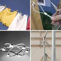 YSDMY Rozsdamentes Acél Drótkötél 10m - 2mm PVC Bevonatú Kötél Szorítóbilincsekkel és Alumínium Hüvelyekkel Kerti Használatra 6