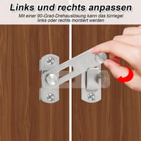 YSDMY Rozsdamentes Ajtózár 4 db Fekete Ajtóretesz 3 Inch Kapu Ablak Fürdőszoba 5