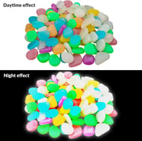 YSDMY Világító Kövek 100db Fluoreszkáló Kavics Dekoráció Akvárium Kert 4
