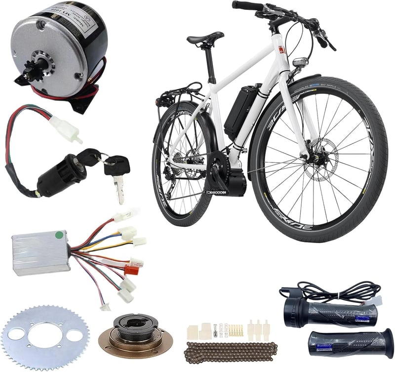Ysislybin 250W 24V Elektromos Kerékpár Motor Kit 9 Részes Szett