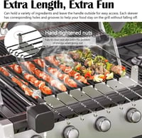 Ysislybin Elektromos Nyársló Rotisserie Grill 10 Nyárssal USB Motorral Automata Kebab Grillezéshez 4
