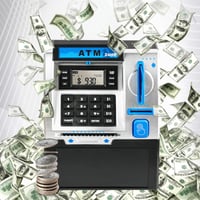 Ysislybin Elektronikus Persely ATM Pénzautomata Jelszavas Digitális Malacpersely Bankkártyával Hangjelzéssel Gyerekeknek Megtakarítási Kasszadoboz 7