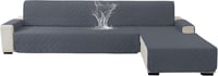 Ystyle 100% vízálló L alakú kanapévédő 4 személyes fordítható sarokkanapéhoz - L Form 4 Sitzer (L 280 CM), Darkgray 1