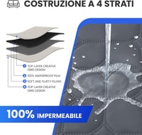 Ystyle 100% vízálló L alakú kanapévédő 4 személyes fordítható sarokkanapéhoz - L Form 4 Sitzer (L 280 CM), Darkgray 4