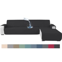Ystyle L-oblikovana kutna garnitura, zaštitna navlaka, vodootporna, protuklizna - crna - 255 cm 1