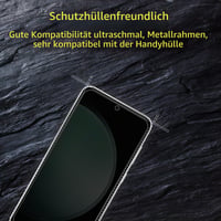 YSVDTEE Sticlă securizată de protecție pentru ecran Samsung Galaxy S23FE cu funcție de confidențialitate (Anti-Spy), 2 buc + 2 buc folie protecție cameră, duritate 9H, rezistentă la zgârieturi, fără bule, instalare ușoară 7