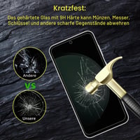 YSVDTEE Sticlă securizată de protecție pentru ecran Samsung Galaxy S23FE cu funcție de confidențialitate (Anti-Spy), 2 buc + 2 buc folie protecție cameră, duritate 9H, rezistentă la zgârieturi, fără bule, instalare ușoară 4