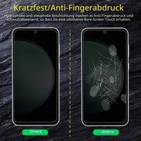 YSVDTEE Sticlă securizată de protecție pentru ecran Samsung Galaxy S23FE cu funcție de confidențialitate (Anti-Spy), 2 buc + 2 buc folie protecție cameră, duritate 9H, rezistentă la zgârieturi, fără bule, instalare ușoară 5