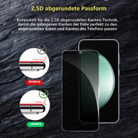 YSVDTEE Sticlă securizată de protecție pentru ecran Samsung Galaxy S23FE cu funcție de confidențialitate (Anti-Spy), 2 buc + 2 buc folie protecție cameră, duritate 9H, rezistentă la zgârieturi, fără bule, instalare ușoară 2