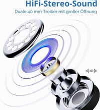 Căști Bluetooth YTDTKJ Nakano Miku Quintuplets cu microfon încorporat, wireless, pliabile, stereo HiFi, Cosplay, albastru 4