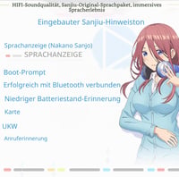 Căști Bluetooth YTDTKJ Nakano Miku Quintuplets cu microfon încorporat, wireless, pliabile, stereo HiFi, Cosplay, albastru 8