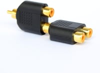 Ytian RCA Y Elosztó Adapter - 1 Apa 2 Anya Csatlakozó - Fekete Audio-Video Kábel Átalakító TV, Hifi és Médialejátszókhoz 4
