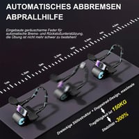 Ytloospt Automata Visszapattanó Hasizom Roller Könyöktámasszal - 2 az 1-ben Plank Edzőeszköz, Stabil Dupla Kerékkel, Otthoni Edzéshez, 150 k 3