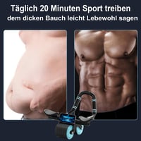 Ytloospt Automata Visszapattanó Hasizom Roller Könyöktámasszal - 2 az 1-ben Plank Edzőeszköz, Stabil Dupla Kerékkel, Otthoni Edzéshez, 150 k 6