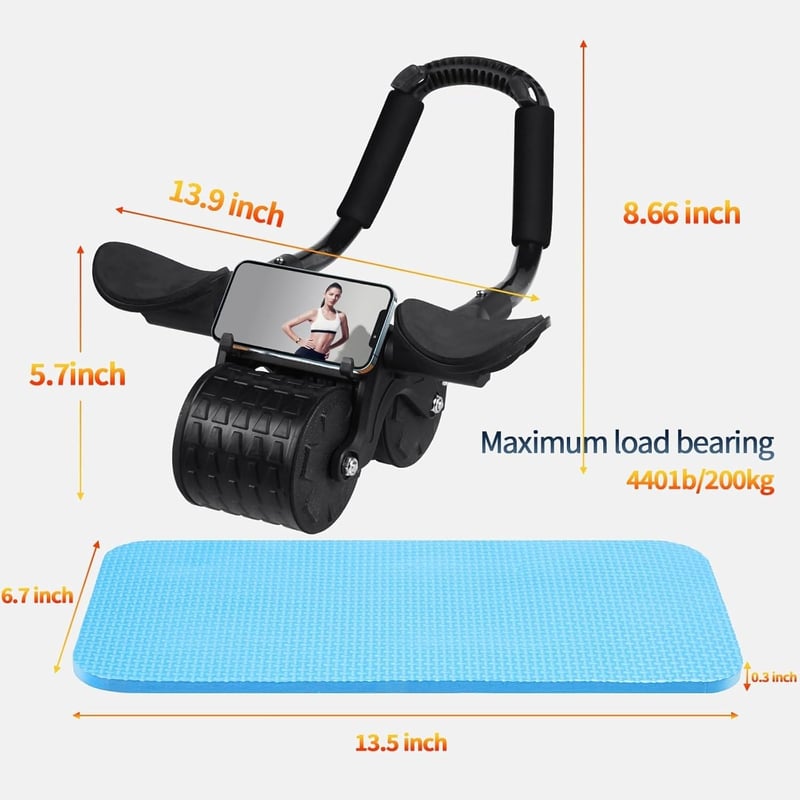 Ytloospt Automatikus Hasizom Roller Könyöktámasztással - 2in1 Core Trainer Otthonhoz