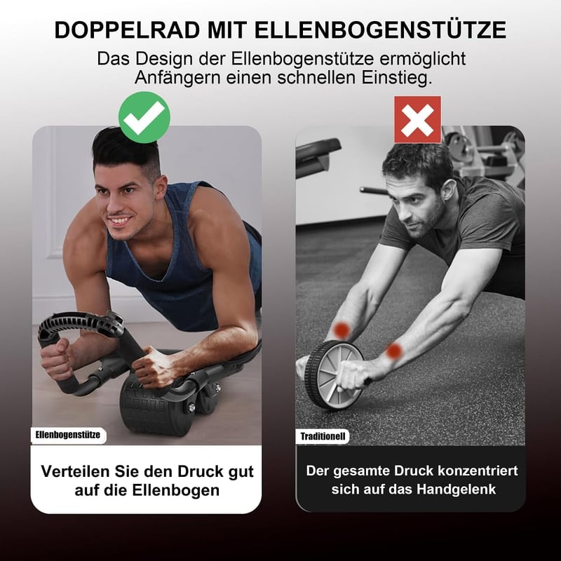 Ytloospt Automatikus Hasizom Roller Könyöktámasztással - 2in1 Core Trainer Otthonhoz