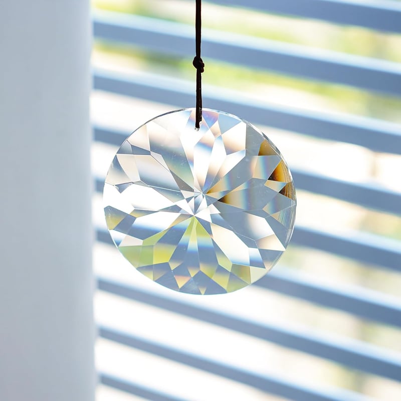 YU FENG 85mm Függő Kristály Prizma Suncatcher Ablakdísz Szivárvány Fénytörő