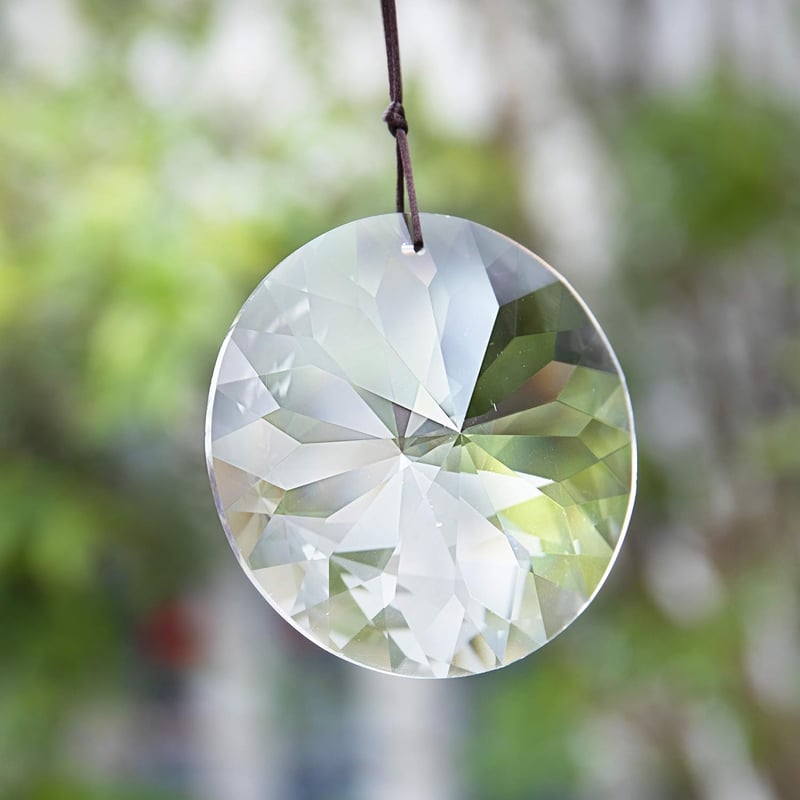YU FENG 85mm Függő Kristály Prizma Suncatcher Ablakdísz Szivárvány Fénytörő