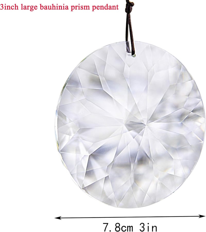 YU FENG 85mm Függő Kristály Prizma Suncatcher Ablakdísz Szivárvány Fénytörő