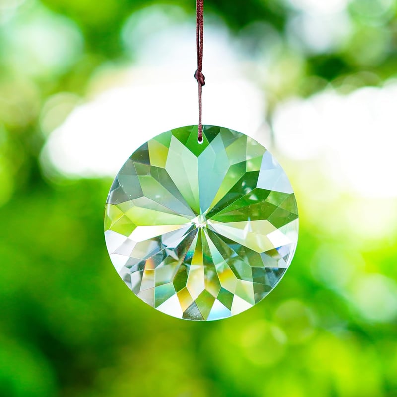 YU FENG 85mm Függő Kristály Prizma Suncatcher Ablakdísz Szivárvány Fénytörő