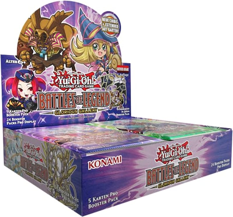 Yu-Gi-Oh! Battles of Legend: Glorious Gallery Display (24 balení) – Nemecká verzia, booster sada kartovej hry pre zberateľov