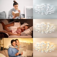 Yuanfenghua LED mennyezeti lámpa dimmelhető távirányítóval, színváltós 6