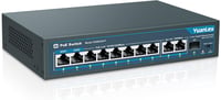 YuanLey 11 Portos Gigabit PoE Switch 8 PoE+ Port 1000 Mbps 2 Uplink 1 SFP Port 120W Ethernet Kapcsoló Fém Ház QoS 1