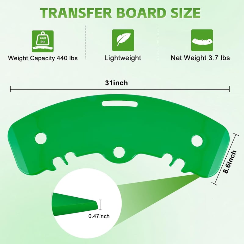 YUCHENGTECH Áthelyező Csúszólap Kerekesszékeseknek - Csúszómatrac Betegápoláshoz - 200 kg Teherbírás - 79x22 cm