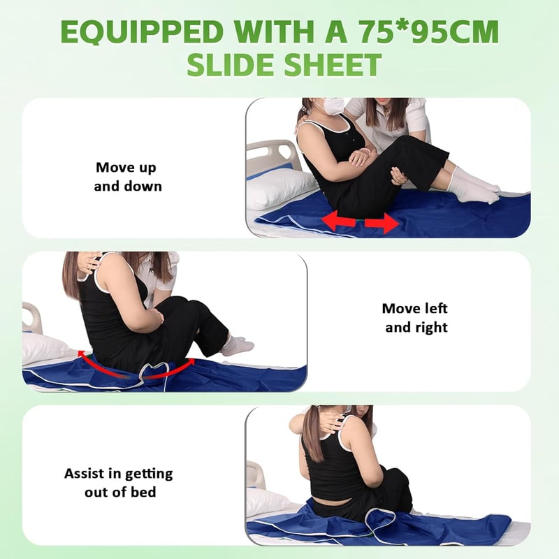 YUCHENGTECH Áthelyező Csúszólap Kerekesszékeseknek - Csúszómatrac Betegápoláshoz - 200 kg Teherbírás - 79x22 cm