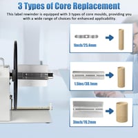 YUCHENGTECH Automata Címketekercs 120mm Szélesség Állítható Sebesség - White 4