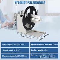 YUCHENGTECH Automata Címketekercs 120mm Szélesség Állítható Sebesség - White 7