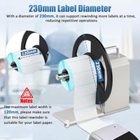 YUCHENGTECH Automata Címketekercs 120mm Szélesség Állítható Sebesség - White 2