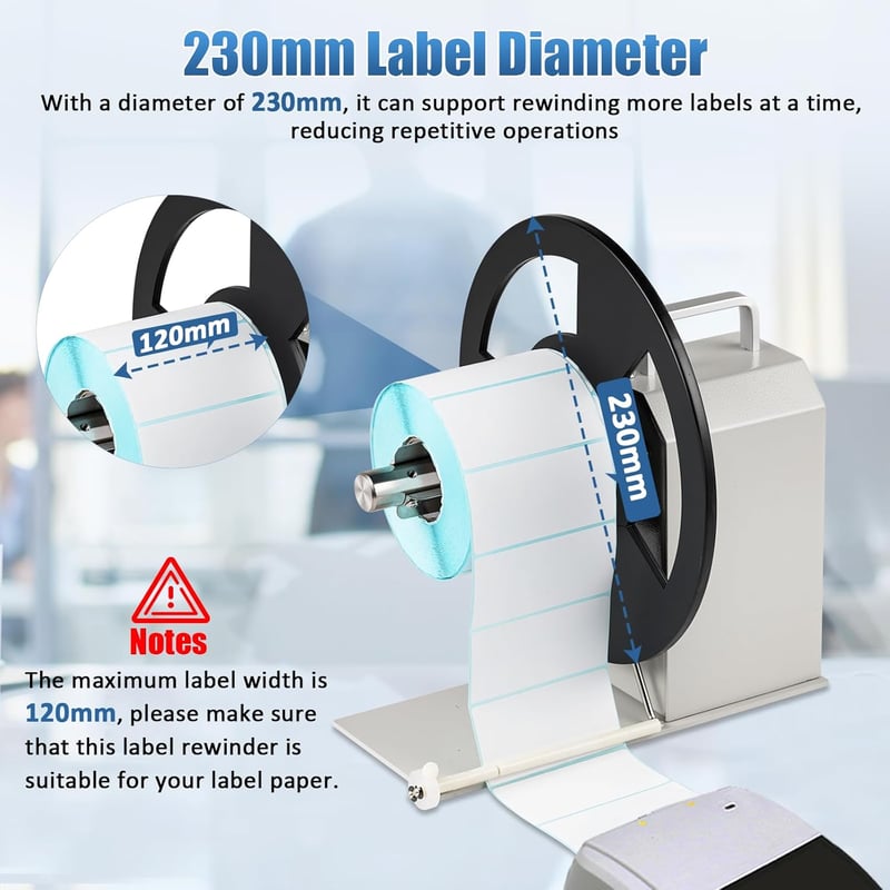 YUCHENGTECH Automata Címketekercs 120mm Szélesség Állítható Sebesség - White