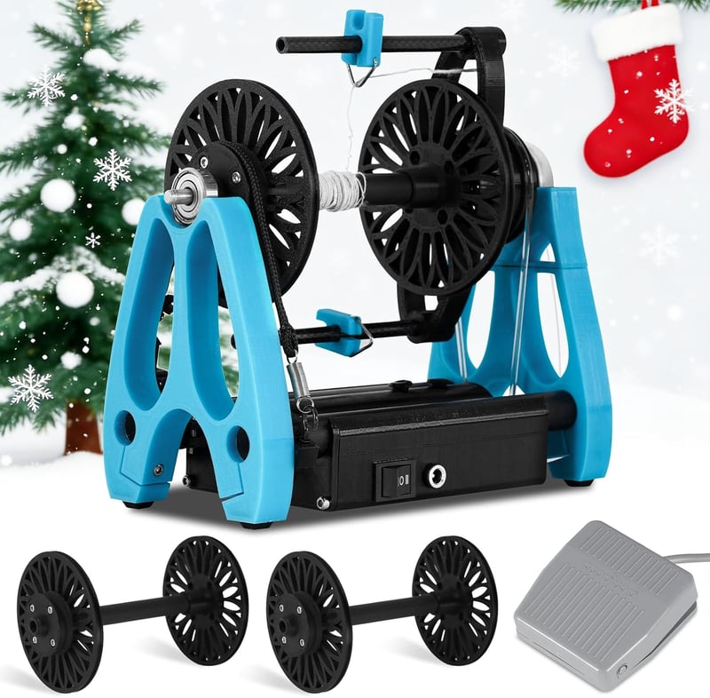 Dispozitiv electric de tors YUCHENGTECH cu pedală, 12V, pentru lână, cu regulator de viteză