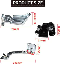 Set șină de ghidaj cu role pentru ușa glisantă dreapta compatibil cu Jumper Bus Ducato 250 1344234080 1344239080 1344266080 5
