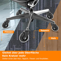 YUCONECT Irodai Szék Görgő 10mm 300kg Terhelhetőség 5db IKEA Kompatibilis 6