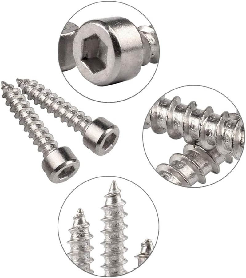 Yudesun 304 Rozsdamentes Hatszögfejű Csavarok, M4x14 (50db)