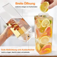 Yudobliss 1000ml Tejkarton Palack 2db Átlátszó Újrahasználható Italtartó 5