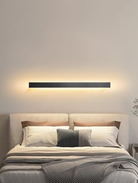 YUEEU LED zidna svjetiljka vanjska 60 cm crna IP65 vodootporna aluminijska 3000K toplo bijela vanjska i unutarnja zidna svjetiljka za terasu, vrt, verandu, vilu 4