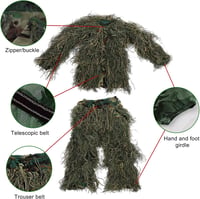 Yuehuamech Gyerek Ghillie Suit 3D Terepszínű Vadászruha Kamuflázs Egyenruha 2