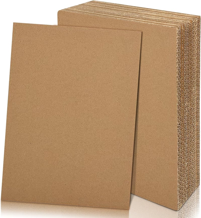 yuejuhe 20db A3 Hullámkarton Vastag Kraft Papír DIY Kézműves Festéshez