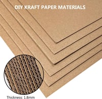 yuejuhe 20db A3 Hullámkarton Vastag Kraft Papír DIY Kézműves Festéshez 3