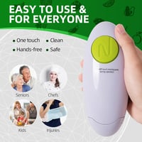YUET Elektromos Konzerv Nyitó Automata Konyhai Eszköz Könnyű Használatú Fehér 6