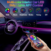 YUGUANG 5az1-ben autó LED szalag RGB 600cm music sync, app vezérlés 2