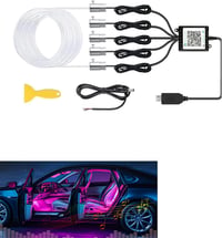YUGUANG 5az1-ben autó LED szalag RGB 600cm music sync, app vezérlés 1