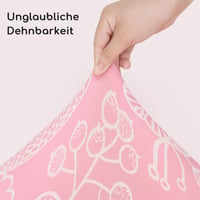 Yukkidds Moszkitó napínacia plachta do kolísky 3 ks, 81x41 cm, 360° gumi, mäkká, priedušná, z mikrovlákna, posteľná bielizeň pre bábätká, ružová víla 4